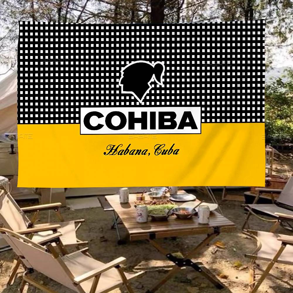 Commercial Printing Company - ธงโฆษณาเชิงพาณิชย์พิมพ์ลายขั้นสูงสำหรับบุหรี่ C-Cohibas ธงปาร์ตี้บริษัท