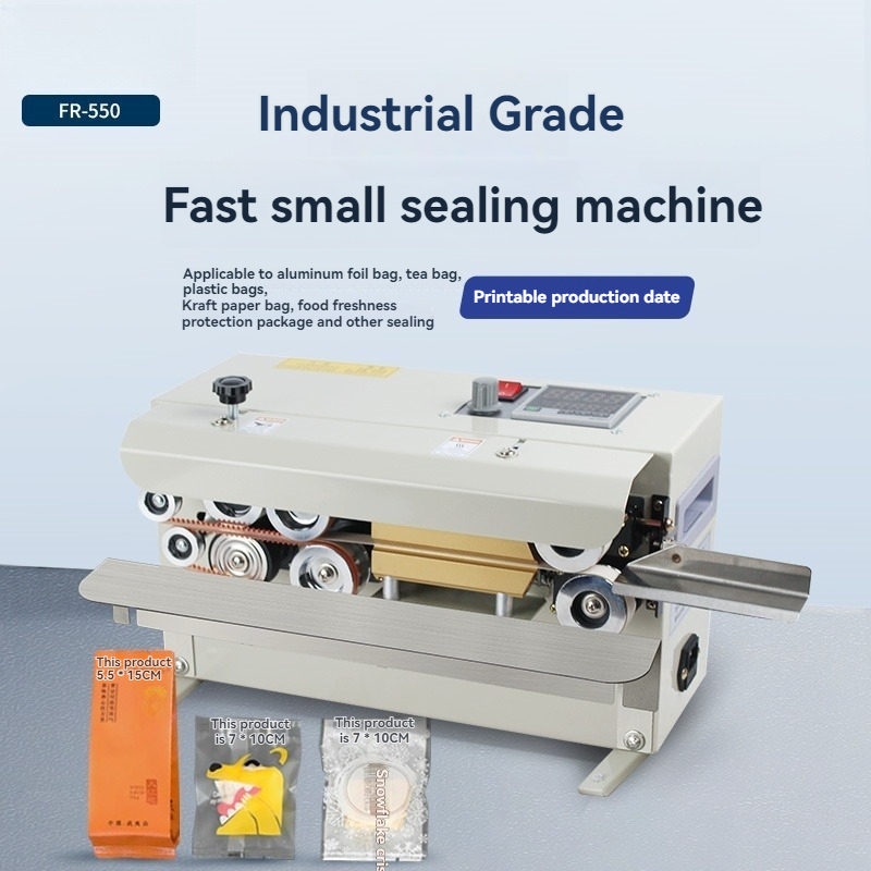 Commercial Printing And Packaging - เครื่องซีลแบบต่อเนื่องอัตโนมัติขนาดเล็กสำหรับบรรจุภัณฑ์ชา รุ่นใหม่ พร้อมพิมพ์วันที่และปิดผนึกด้วยความร้อน