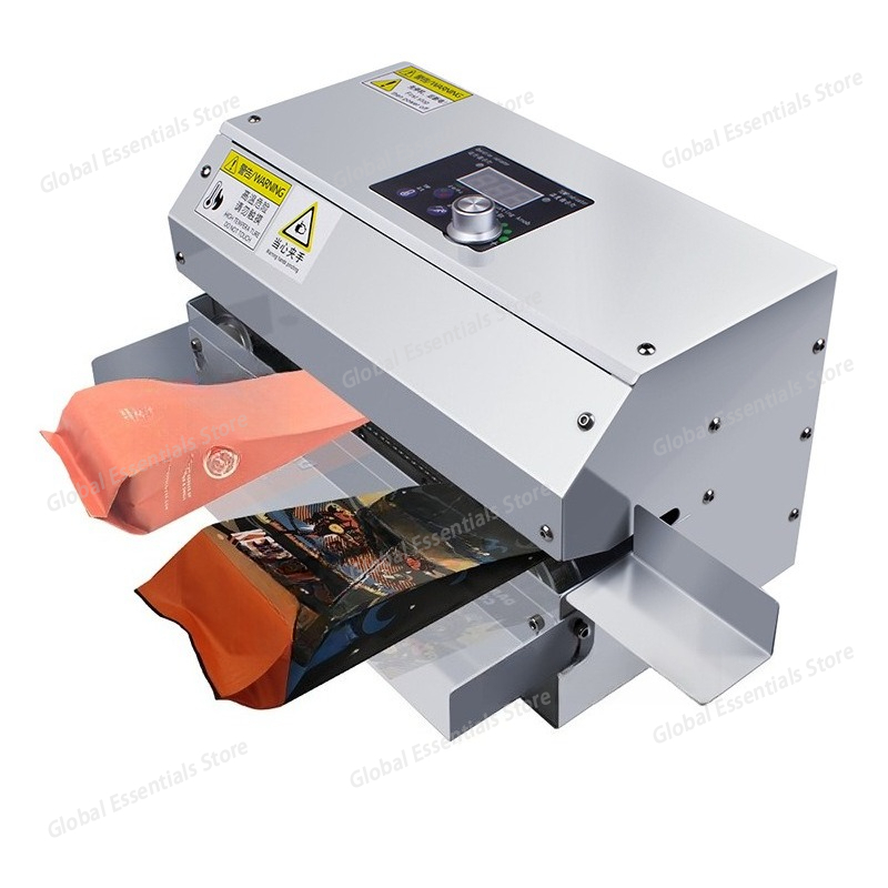 Commercial Printing And Packaging - เครื่องซีลปิดผนึกอัตโนมัติสำหรับบรรจุภัณฑ์อาหาร ชา ถุงซีลแบบต่อเนื่อง เครื่องซีลฟิล์มแบบต่อเนื่องสำหรับเชิงพาณิชย์ พร้อมพิมพ์วันที่และหมายเลขชุดการผลิต