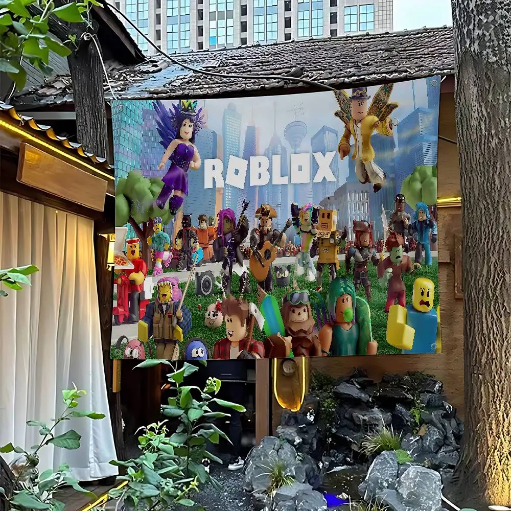 Commercial Printing Company - ธงโฆษณาเชิงพาณิชย์สำหรับเกม R-Roblox พร้อมบริการพิมพ์ขั้นสูง ธงปาร์ตี้บริษัท