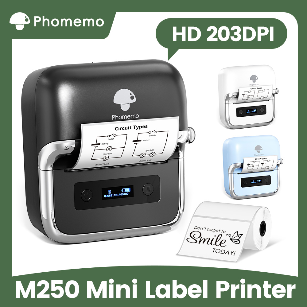 Commercial Shirt Printing Machine - เครื่องพิมพ์ฉลาก Phomemo M250 ขนาด 75 มม.