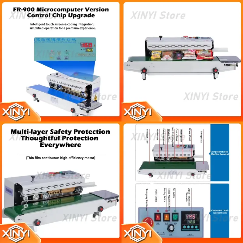 Commercial Printing And Packaging - เครื่องซีลถุงอาหารแบบต่อเนื่อง เครื่องซีลถุงฟอยล์อะลูมิเนียมอัตโนมัติ เครื่องซีลถุงพลาสติกฟิล์ม PE สำหรับงานพิมพ์เชิงพาณิชย์