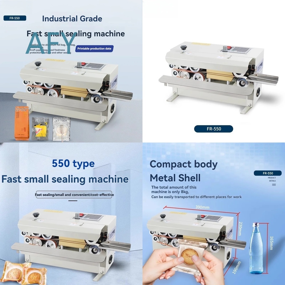 Commercial Printing And Packaging - เครื่องซีลความร้อนอัตโนมัติแบบต่อเนื่องสำหรับบรรจุภัณฑ์ชา พิมพ์วันที่ เครื่องซีลแบบตั้งโต๊ะเชิงพาณิชย์ขนาดเล็กสำหรับบรรจุภัณฑ์