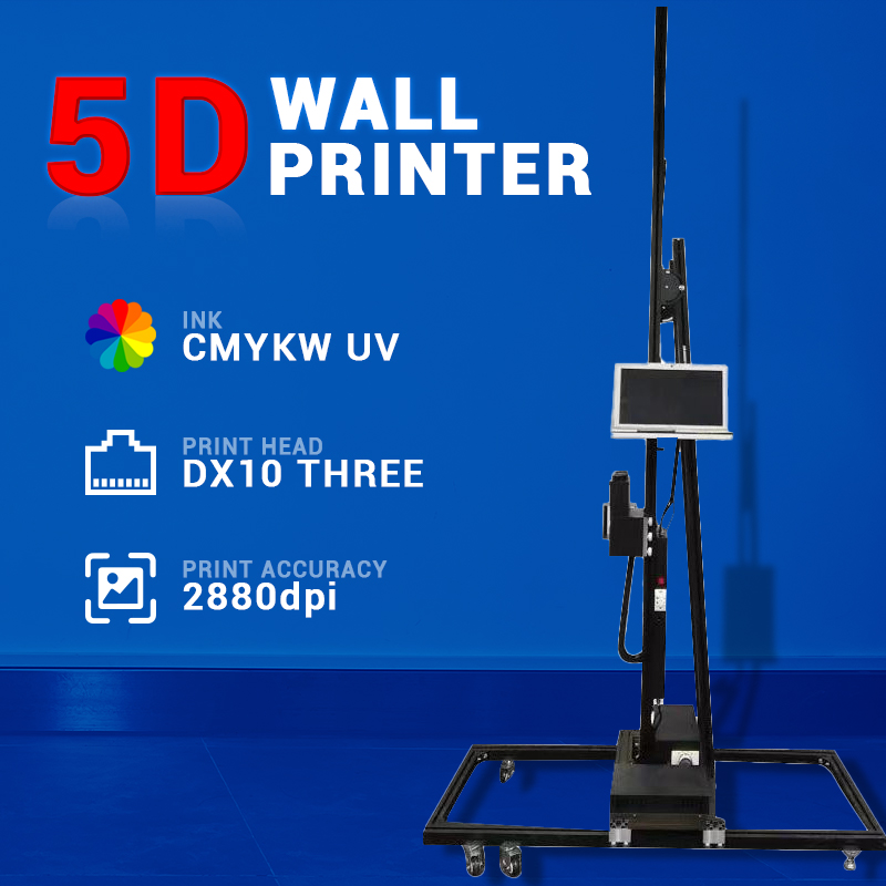 Commercial Wall Printing Machine - เครื่องพิมพ์โฆษณาเชิงพาณิชย์ BK-UP600S 3D UV ระบบ CMYKW