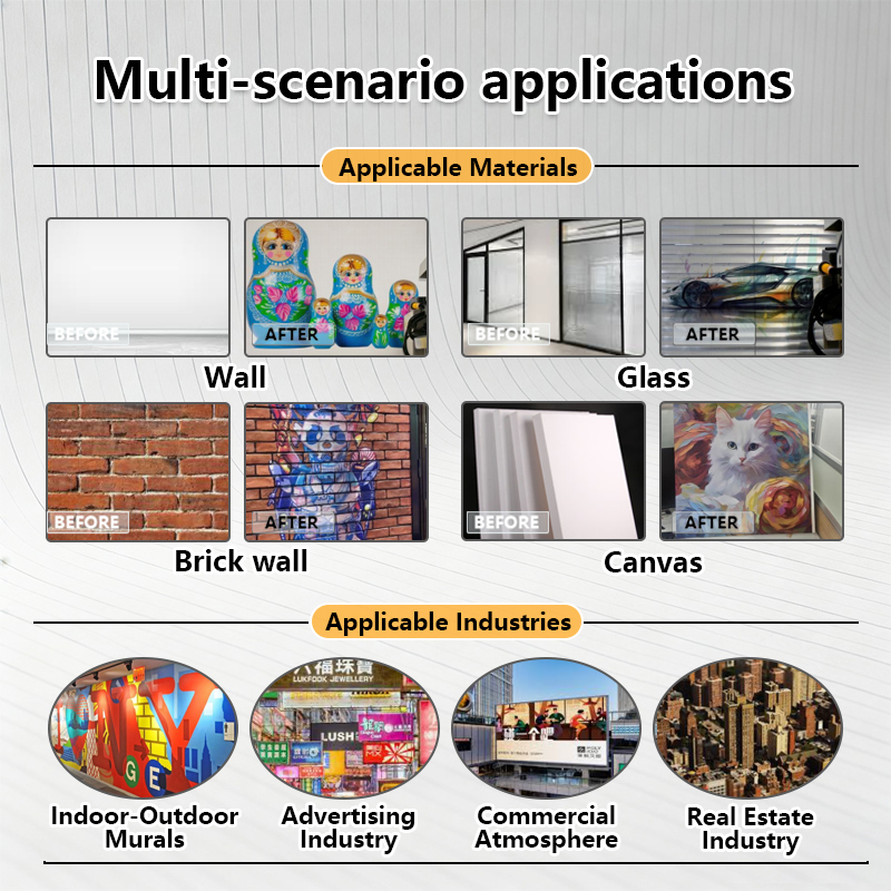 เครื่องพิมพ์ผนังแบบพกพา 5 หัวพ - Commercial Wall Printing Machine บทวิจารณ์และราคา