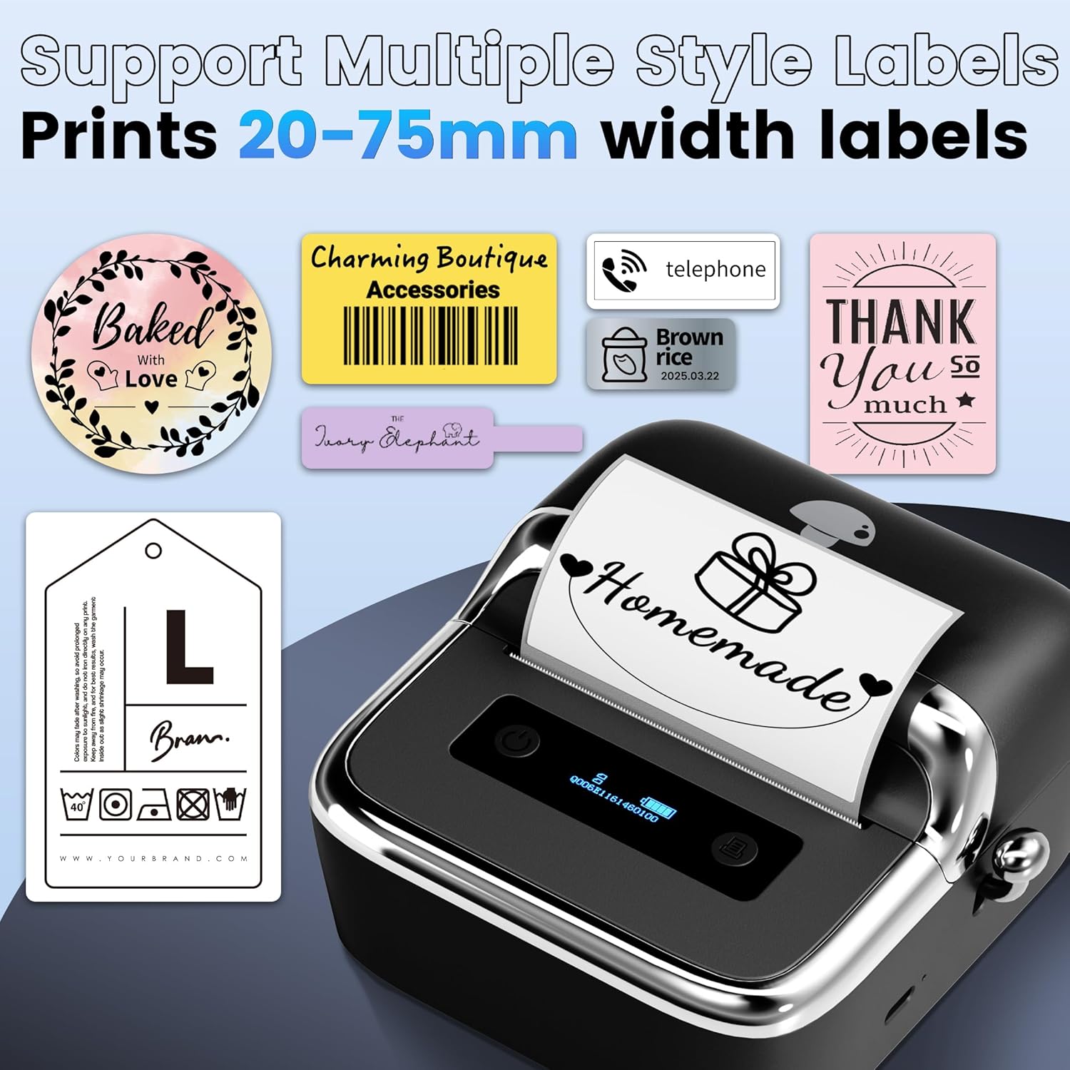 เครื่องพิมพ์ฉลาก Phomemo M250  - Commercial Shirt Printing Machine บทวิจารณ์และราคา