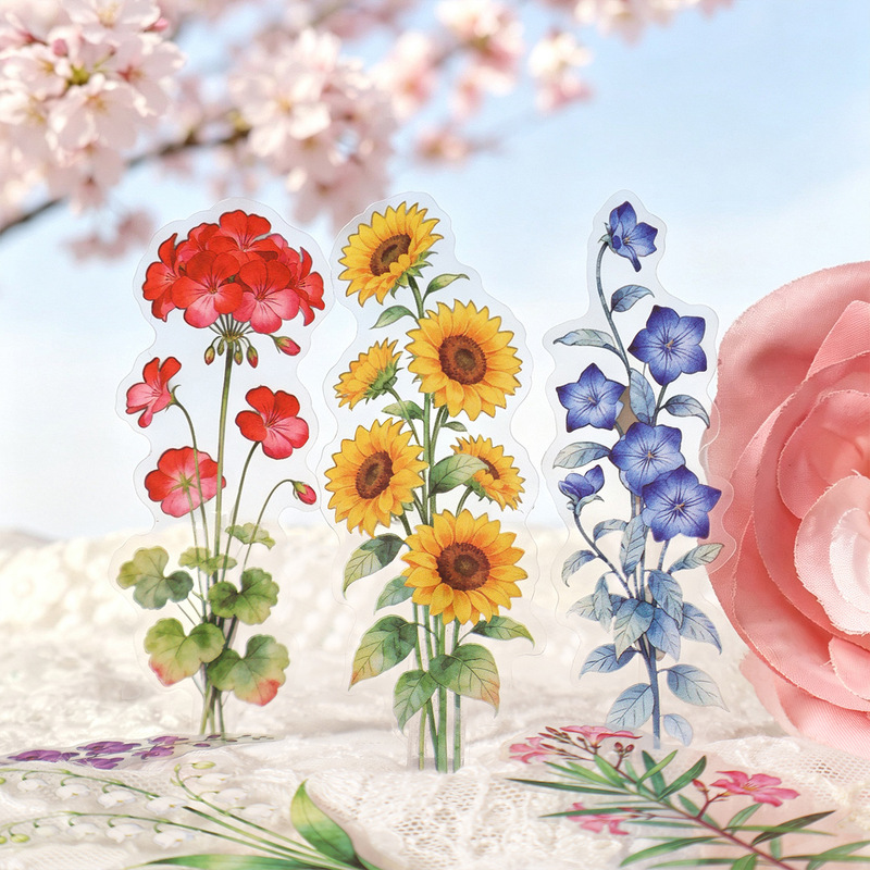 ชุดสติกเกอร์ดอกไม้สไตล์วินเทจ  - Commercial Printing Paper บทวิจารณ์และราคา